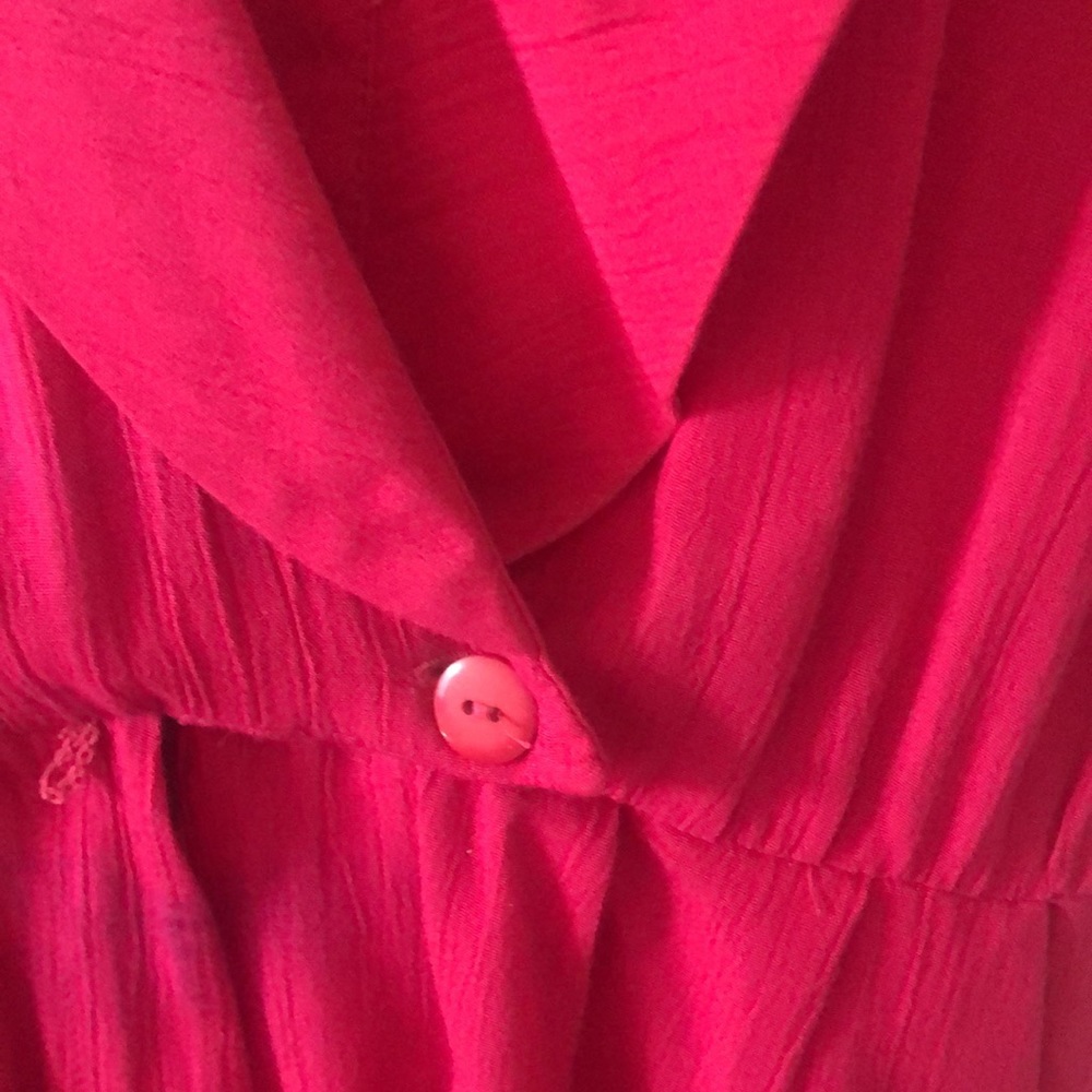 Vintage🥳2xHP🥳Jamie Brooke Fuschia Colored Romper - Picture 5 of 10
